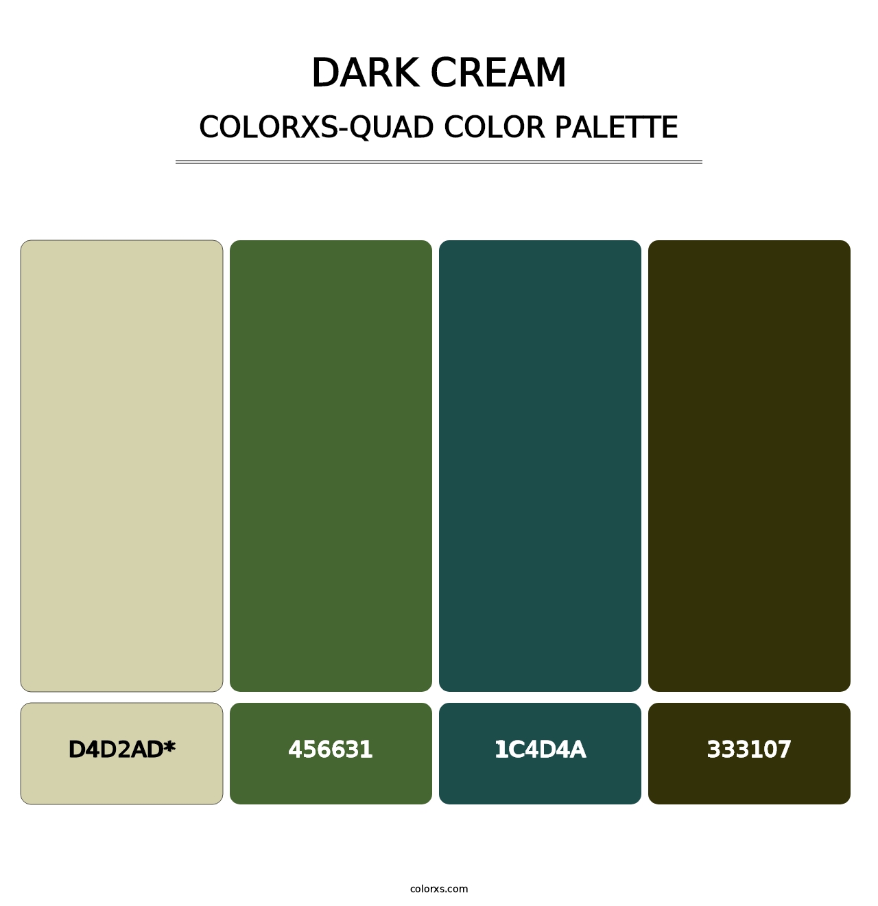 Dark Cream - Colorxs Quad Palette