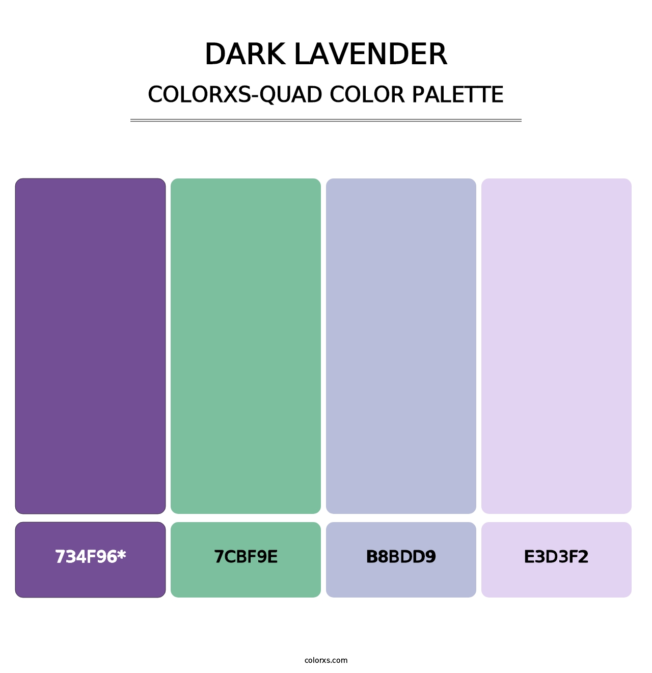 Dark Lavender - Colorxs Quad Palette
