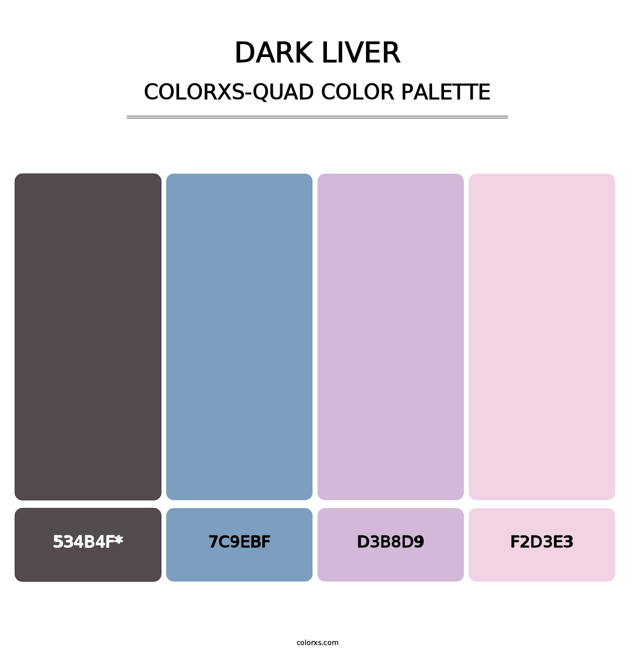Dark Liver - Colorxs Quad Palette