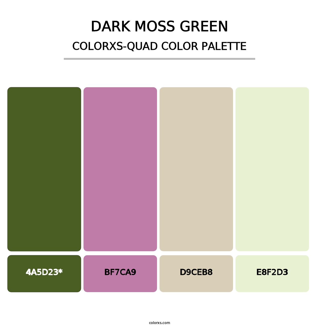 Dark Moss Green - Colorxs Quad Palette