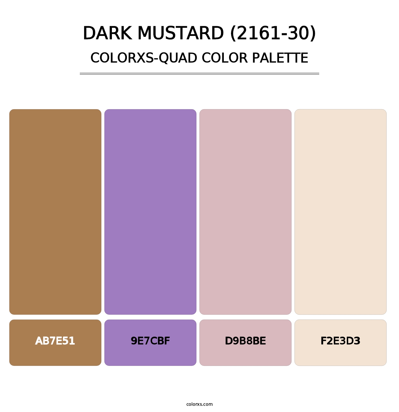 Dark Mustard (2161-30) - Colorxs Quad Palette