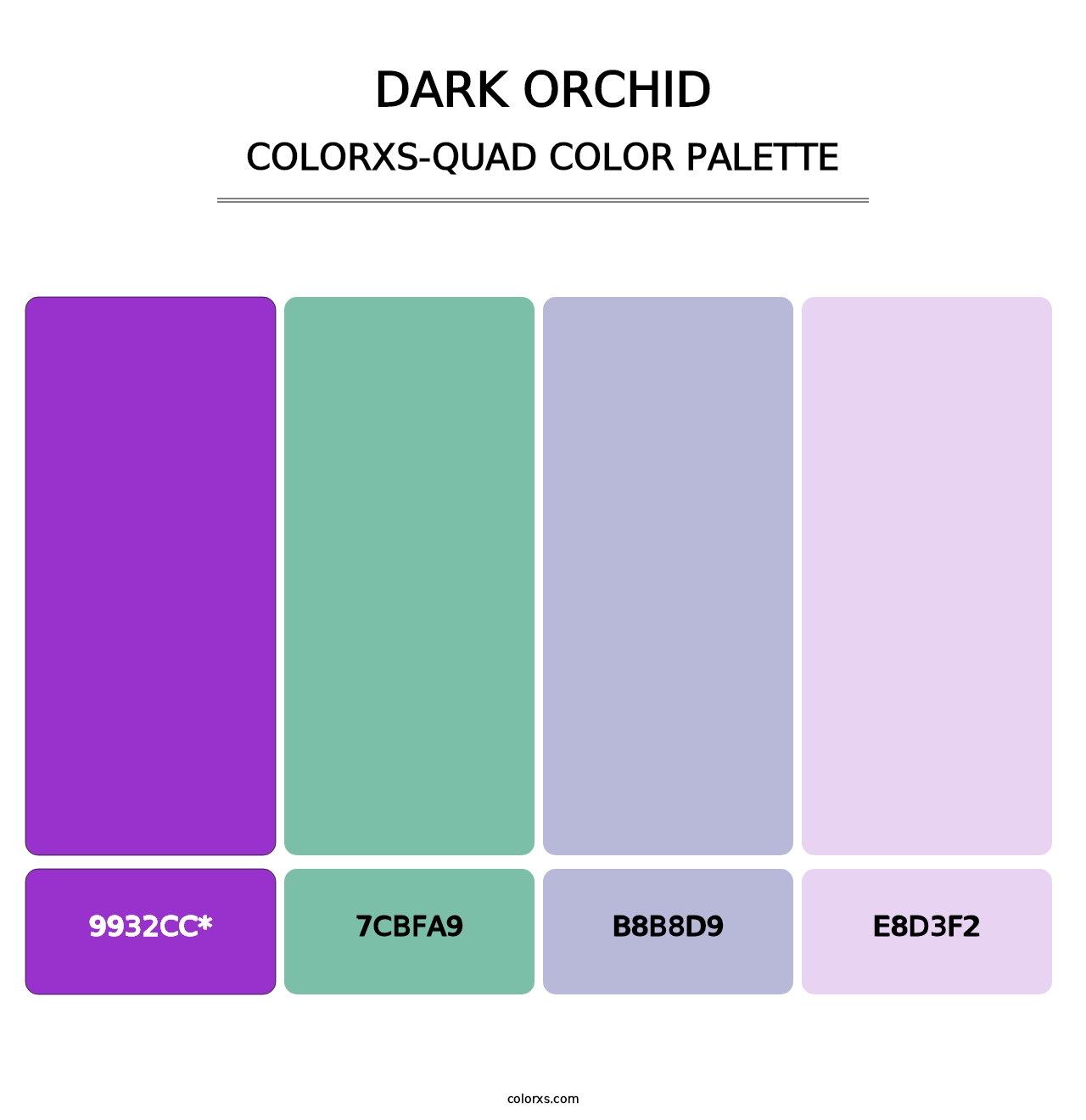 Dark Orchid - Colorxs Quad Palette