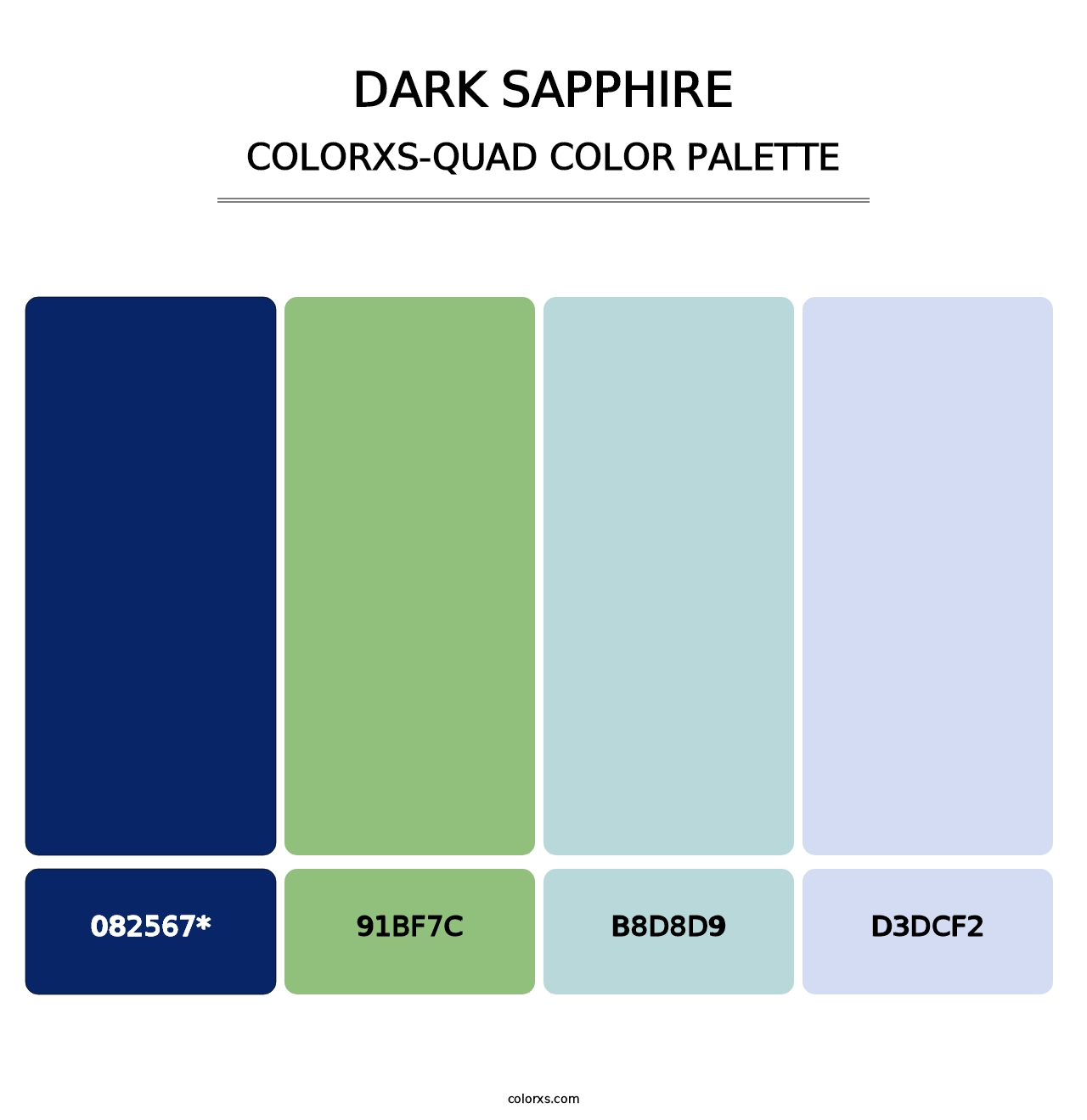 Dark Sapphire - Colorxs Quad Palette