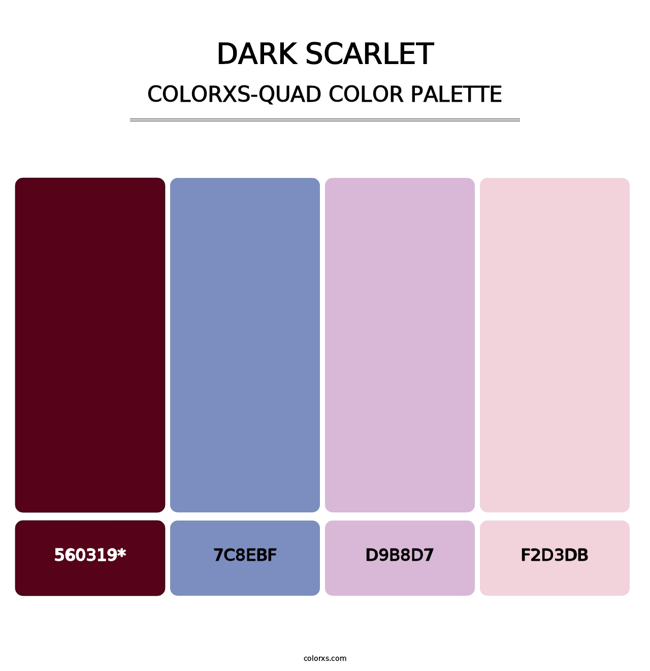 Dark Scarlet - Colorxs Quad Palette