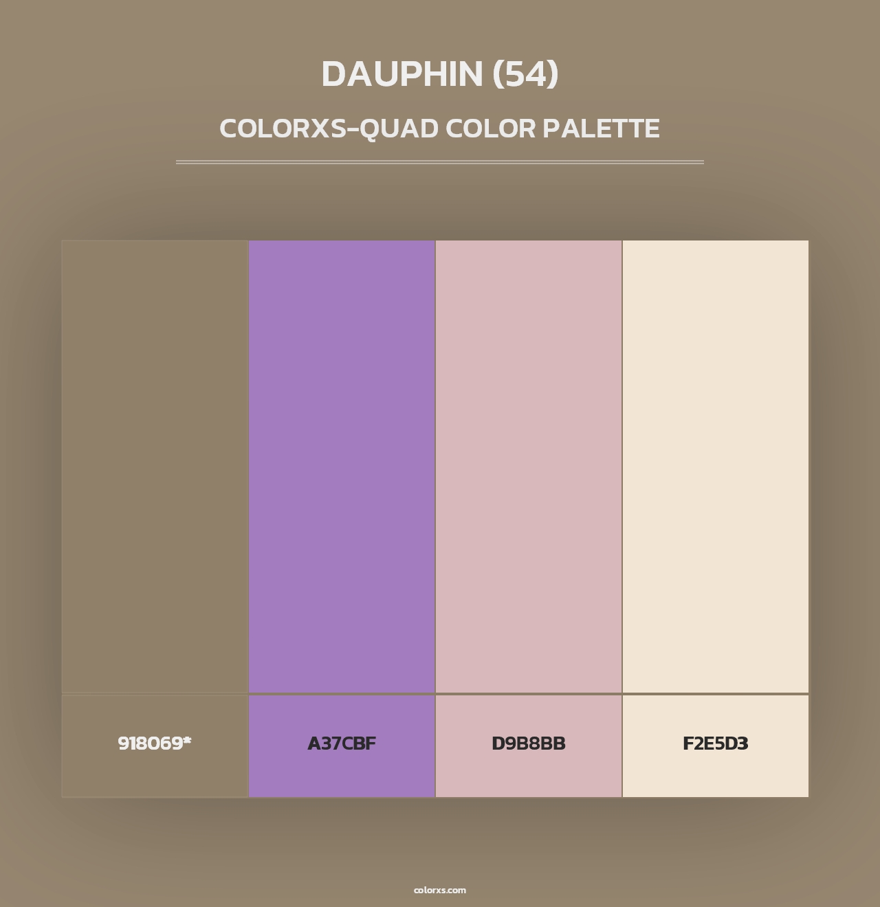 Dauphin (54) - Colorxs Quad Palette