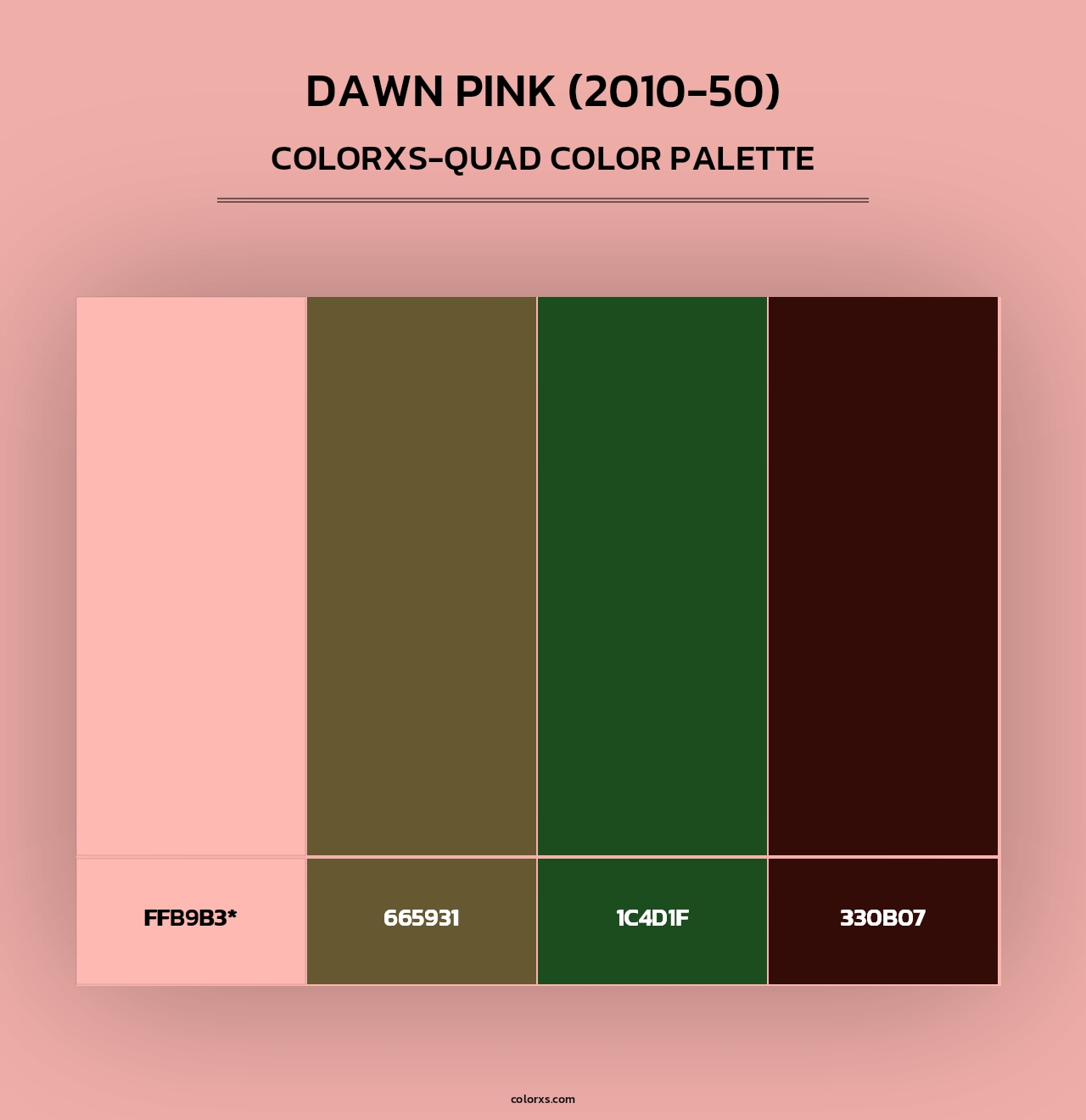 Dawn Pink (2010-50) - Colorxs Quad Palette