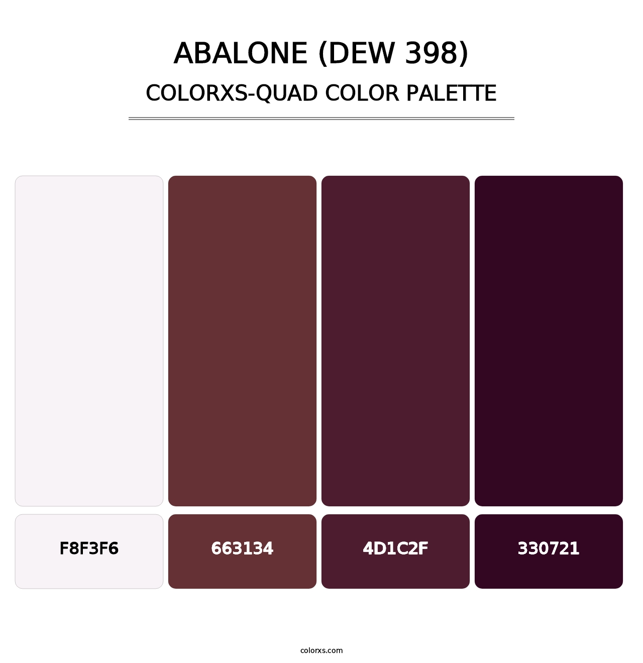 Abalone (DEW 398) - Colorxs Quad Palette