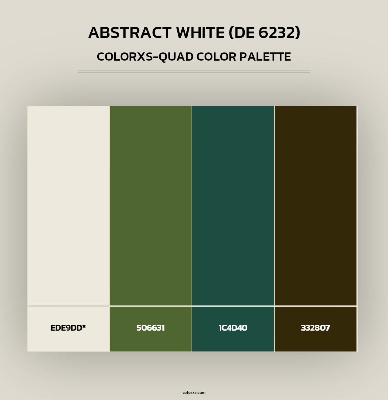 Abstract White (DE 6232) - Colorxs Quad Palette