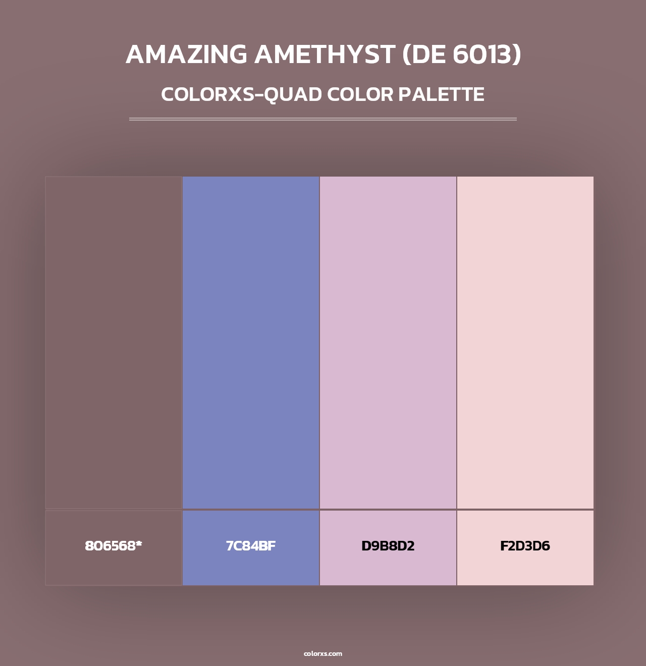 Amazing Amethyst (DE 6013) - Colorxs Quad Palette