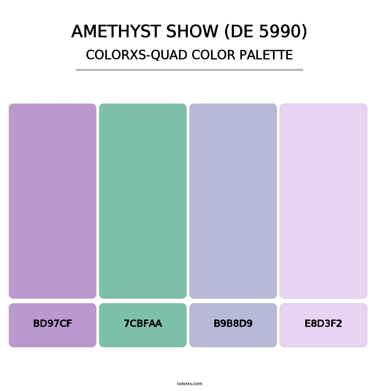 Amethyst Show (DE 5990) - Colorxs Quad Palette