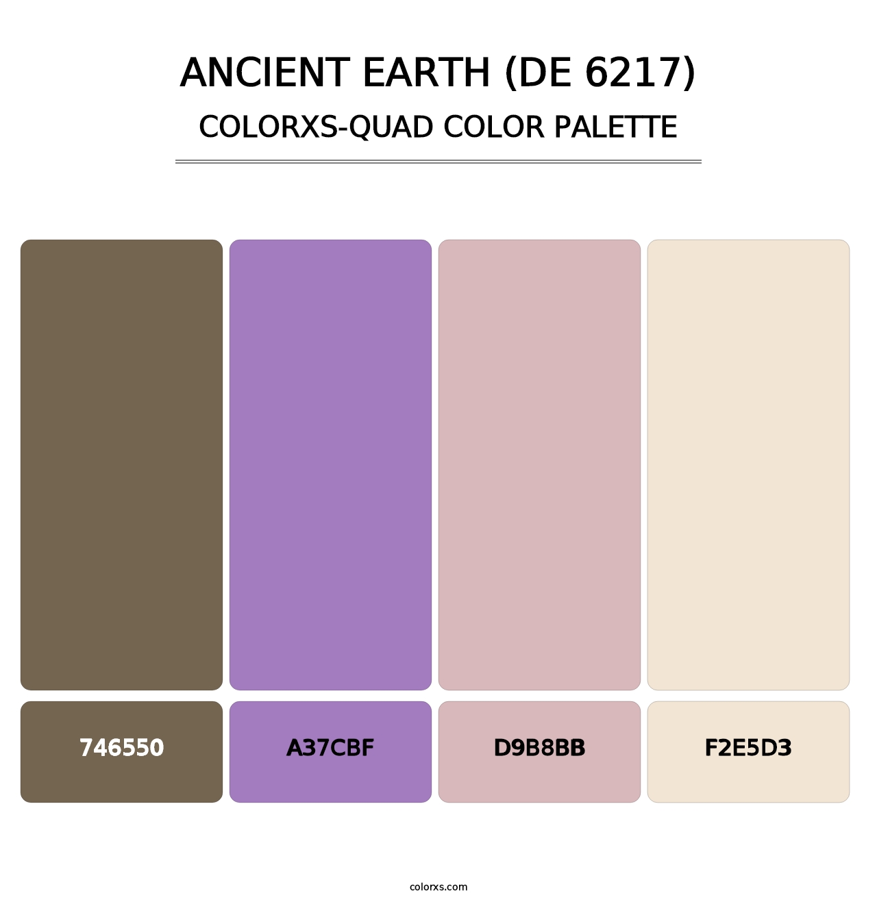 Ancient Earth (DE 6217) - Colorxs Quad Palette