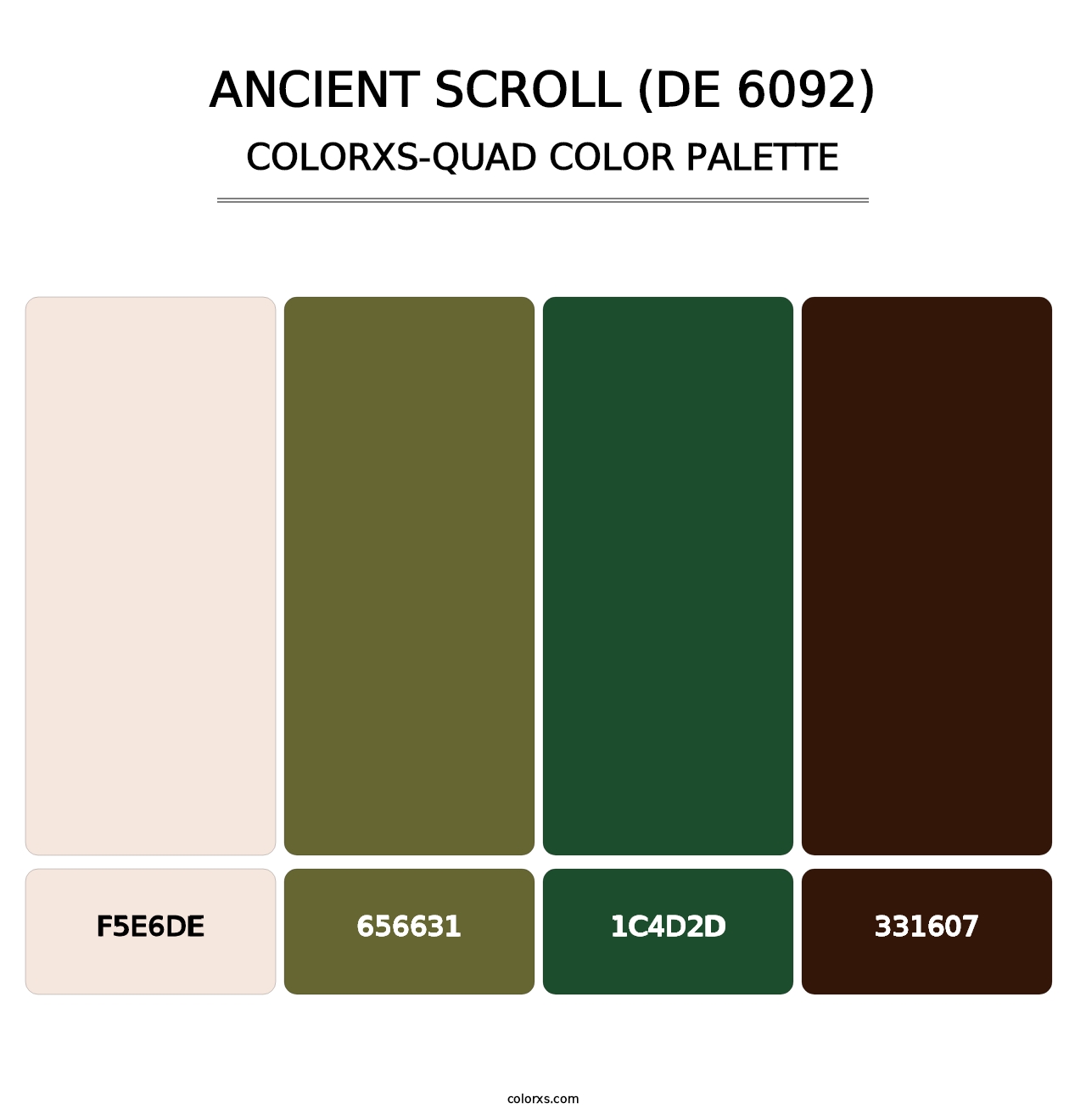 Ancient Scroll (DE 6092) - Colorxs Quad Palette