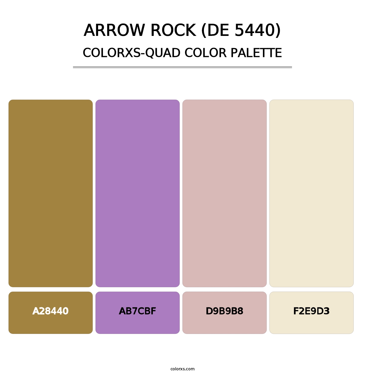 Arrow Rock (DE 5440) - Colorxs Quad Palette