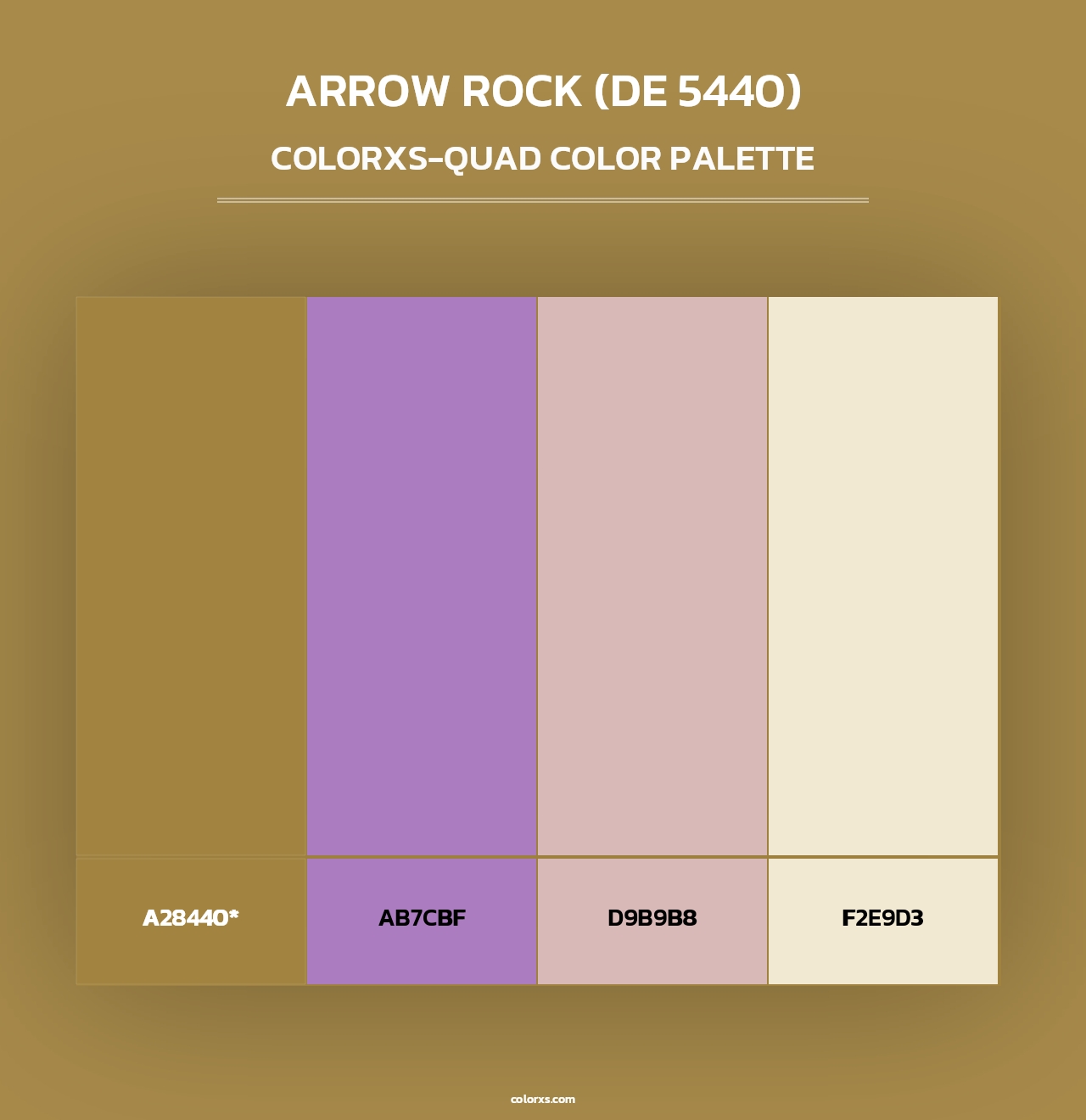 Arrow Rock (DE 5440) - Colorxs Quad Palette