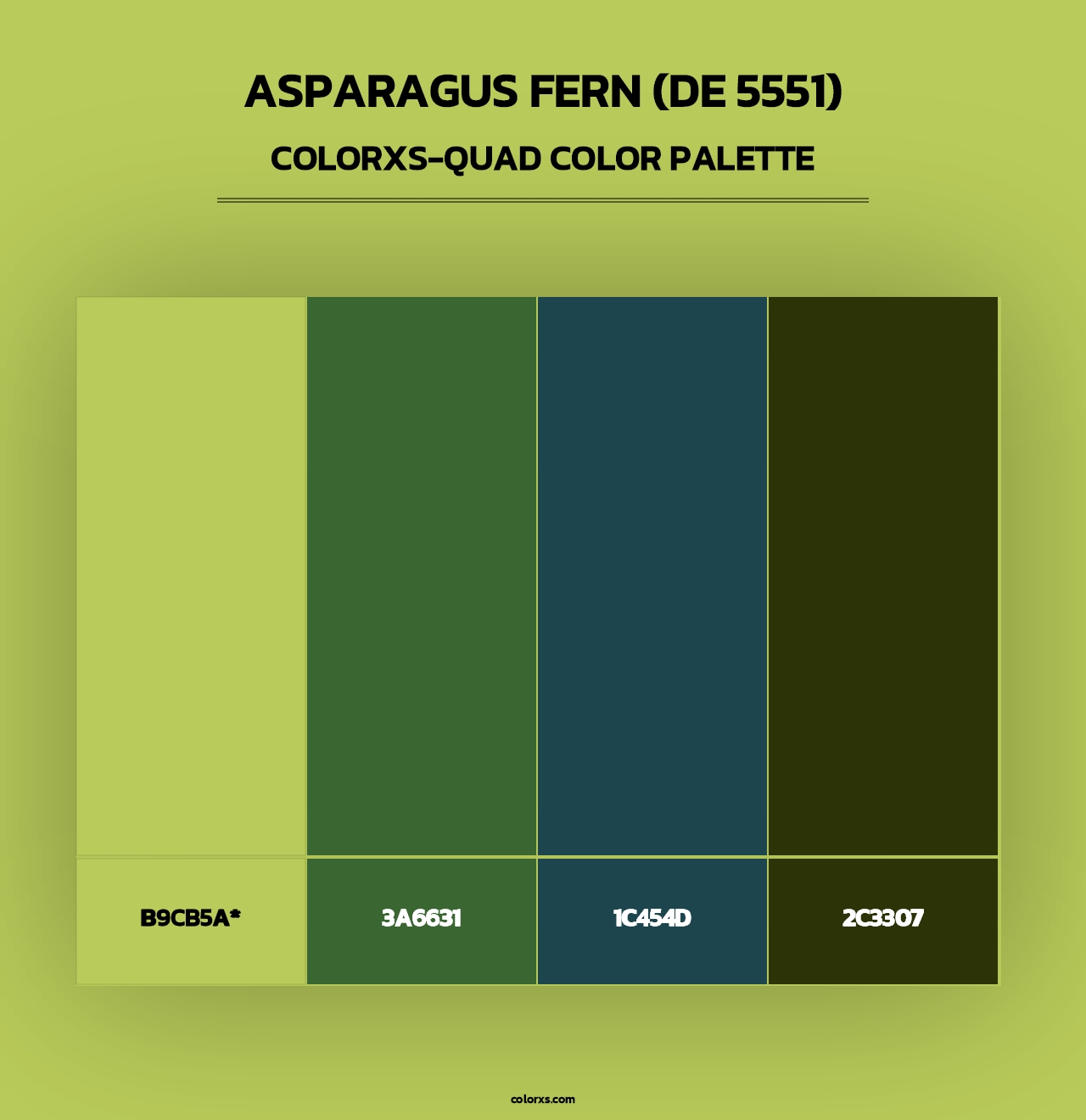 Asparagus Fern (DE 5551) - Colorxs Quad Palette