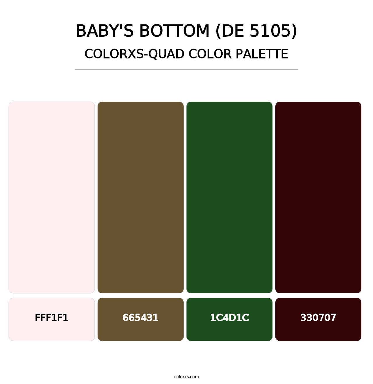 Baby's Bottom (DE 5105) - Colorxs Quad Palette