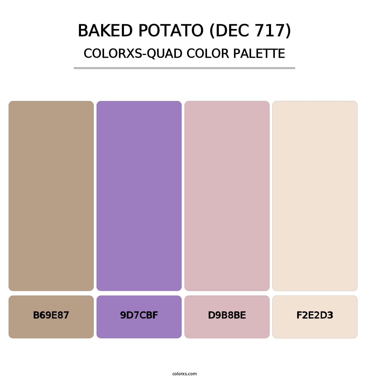 Baked Potato (DEC 717) - Colorxs Quad Palette