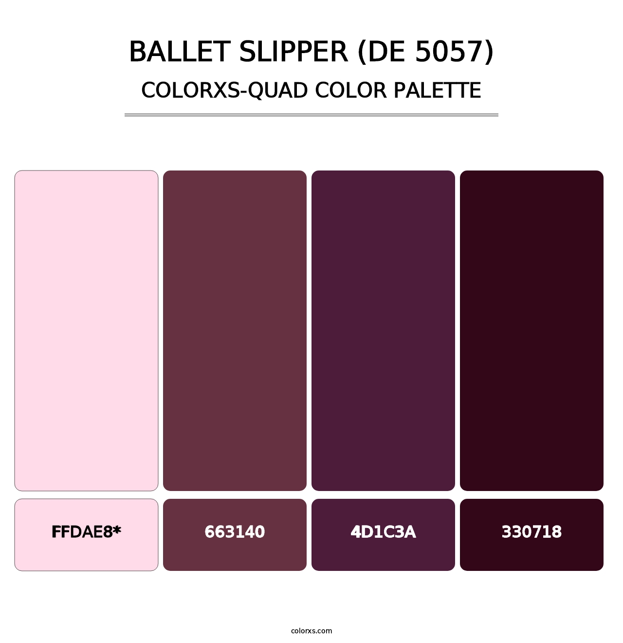 Ballet Slipper (DE 5057) - Colorxs Quad Palette