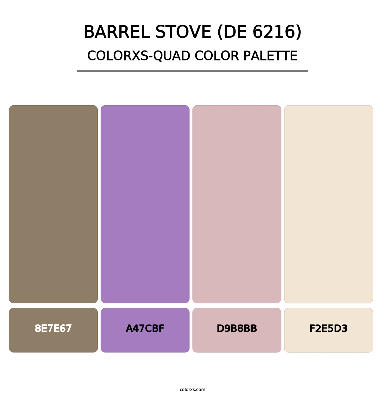 Barrel Stove (DE 6216) - Colorxs Quad Palette