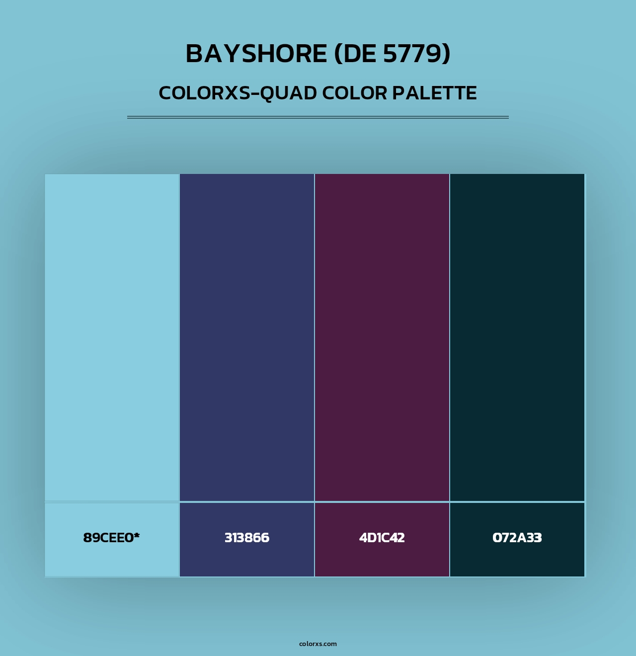 Bayshore (DE 5779) - Colorxs Quad Palette