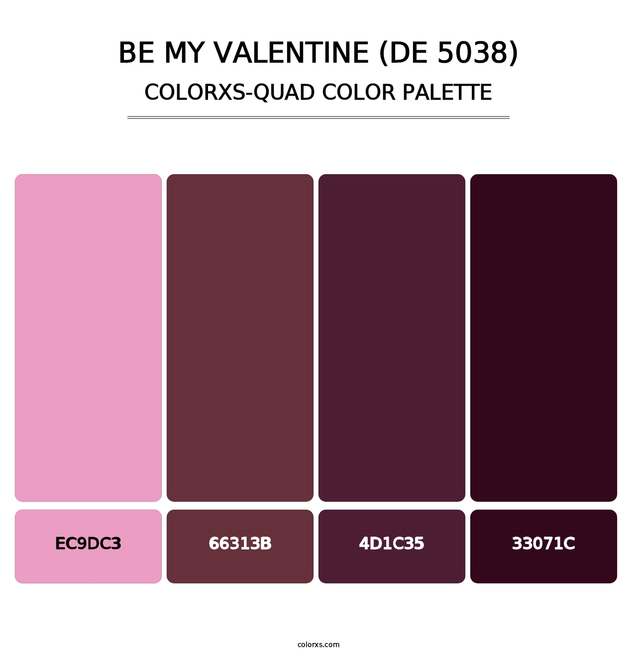 Be My Valentine (DE 5038) - Colorxs Quad Palette