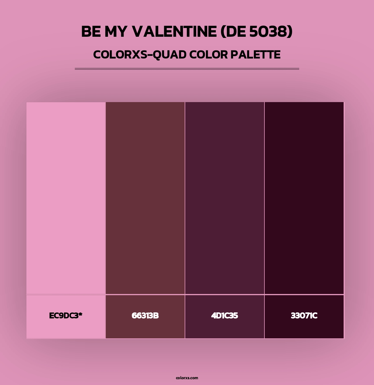 Be My Valentine (DE 5038) - Colorxs Quad Palette