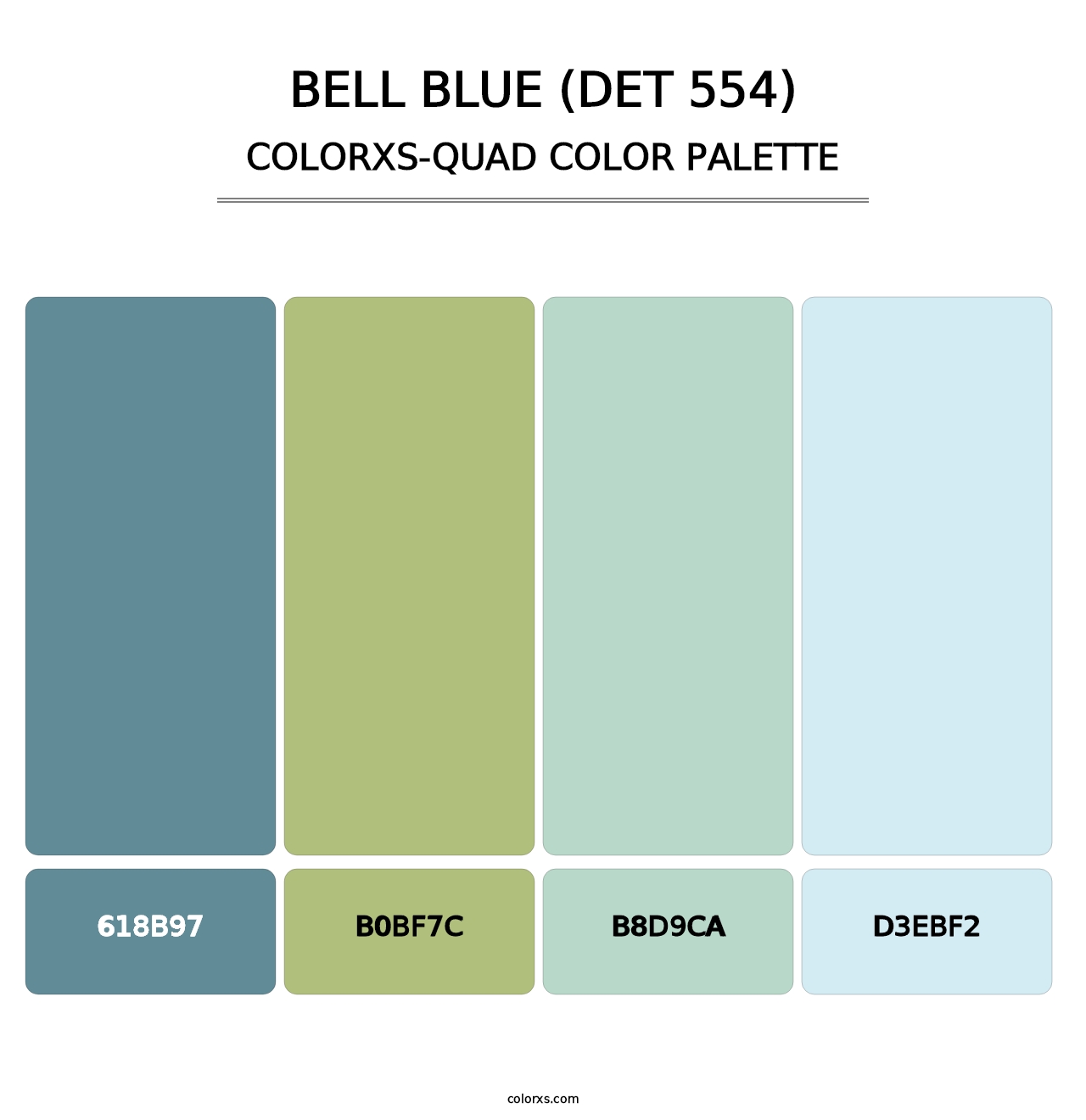 Bell Blue (DET 554) - Colorxs Quad Palette