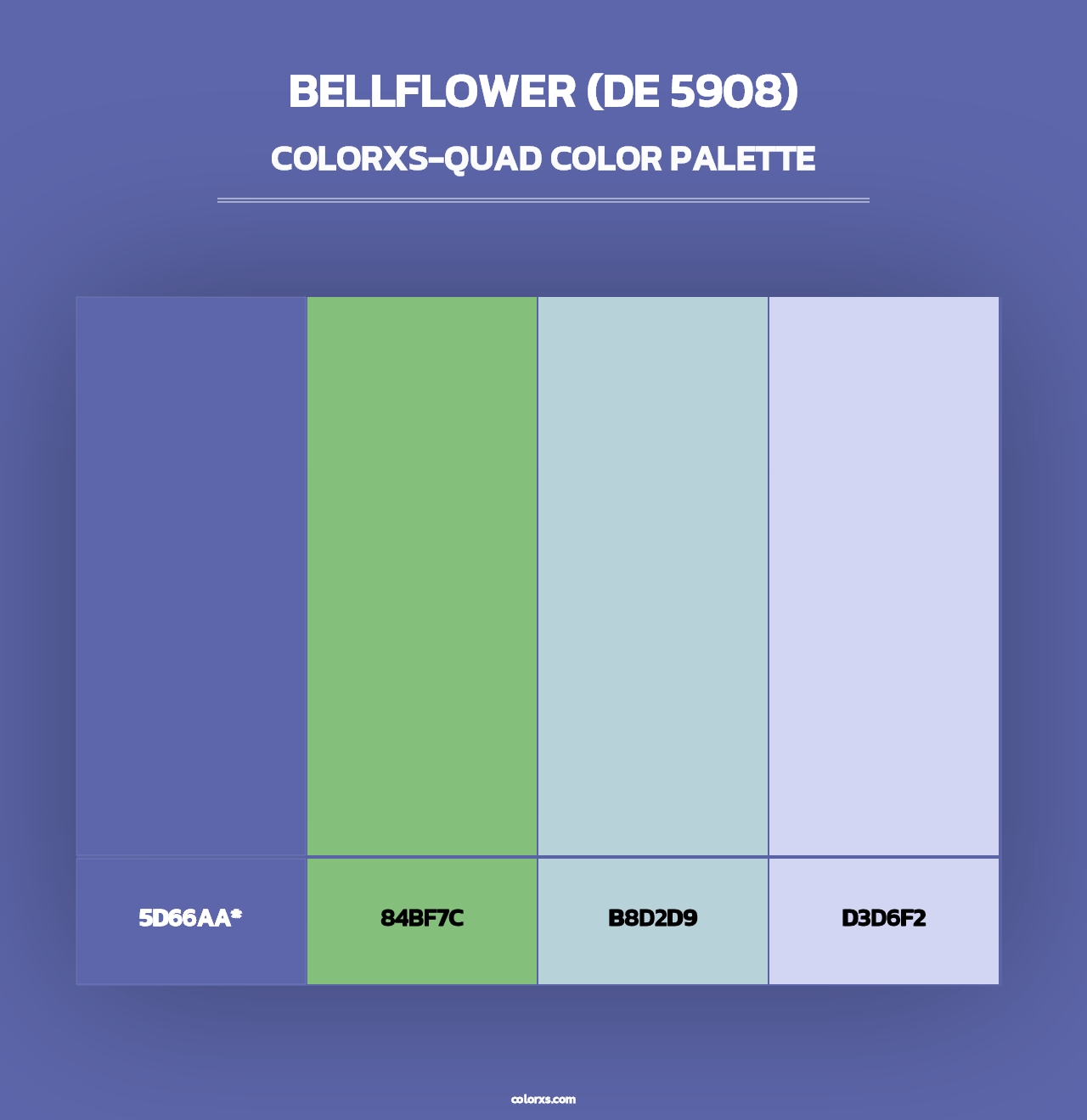 Bellflower (DE 5908) - Colorxs Quad Palette