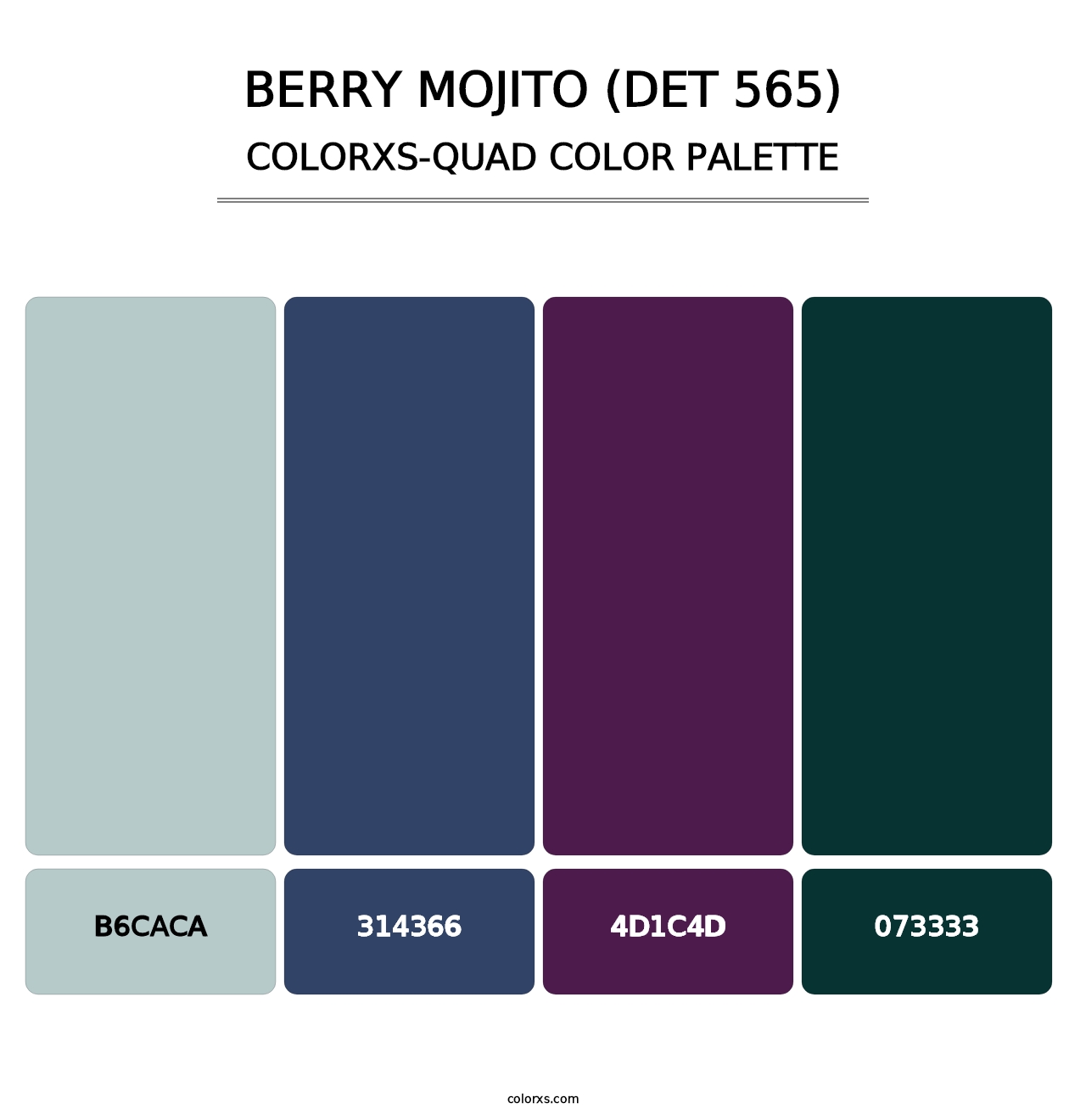 Berry Mojito (DET 565) - Colorxs Quad Palette