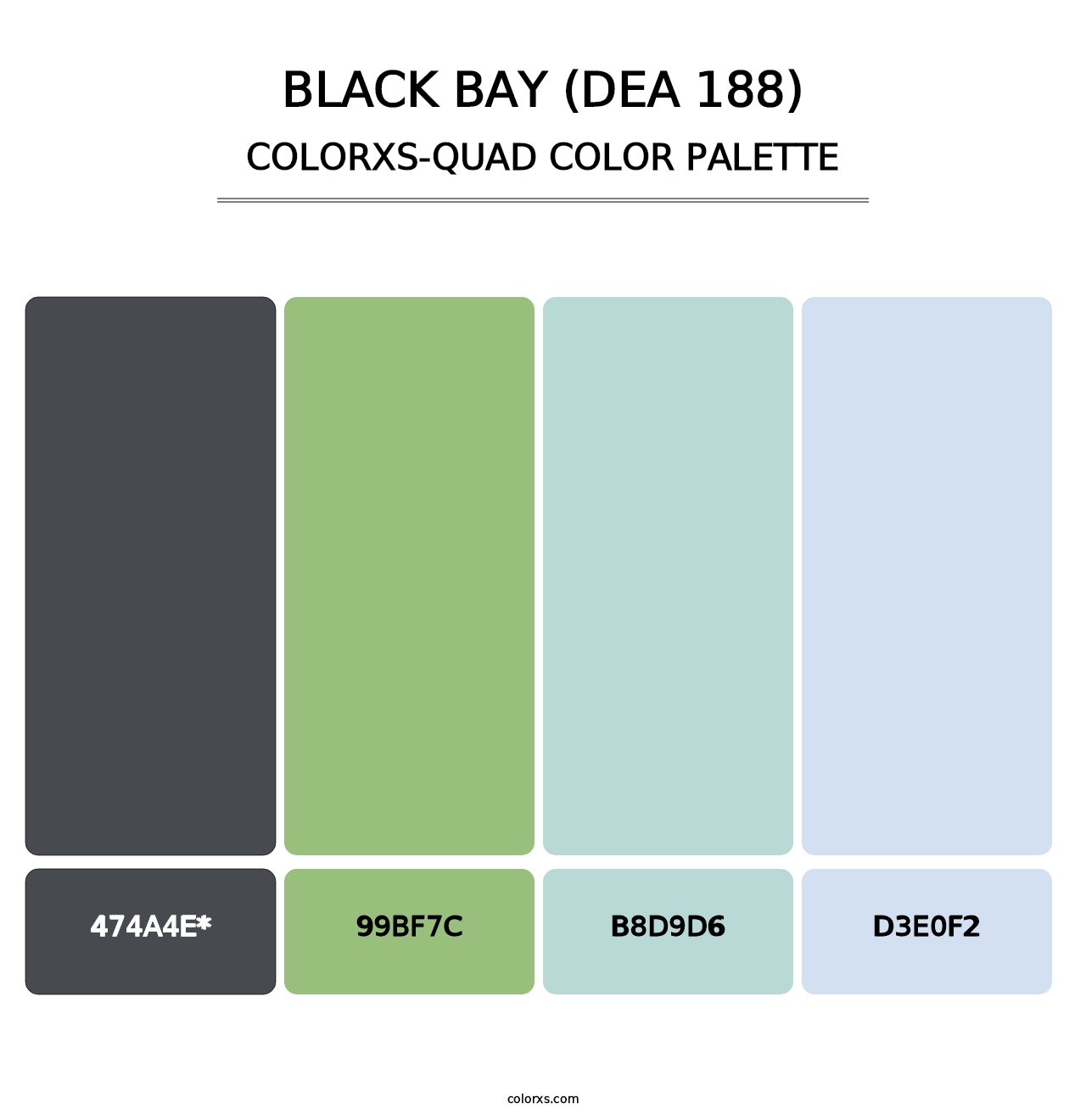 Black Bay (DEA 188) - Colorxs Quad Palette
