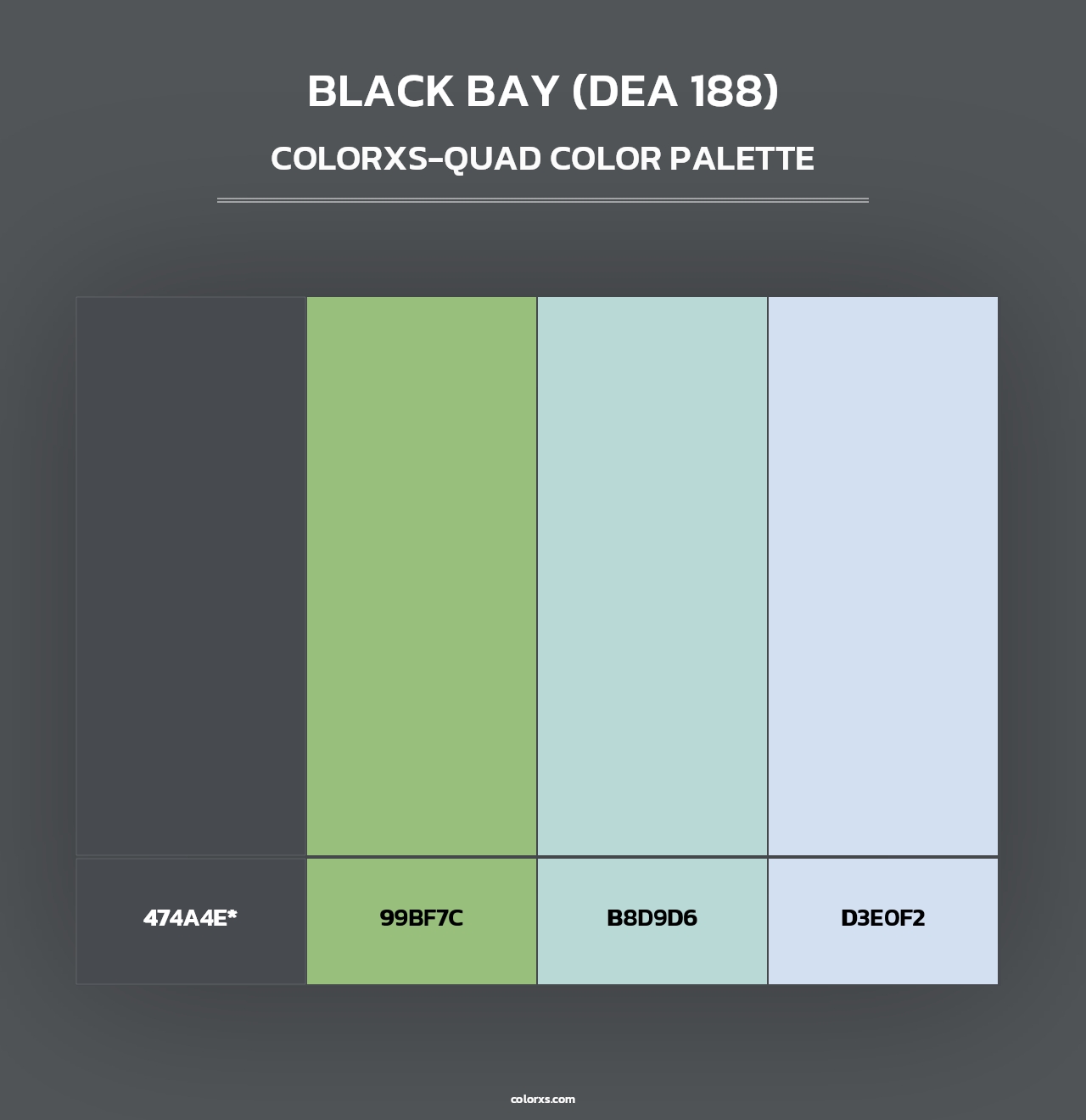 Black Bay (DEA 188) - Colorxs Quad Palette