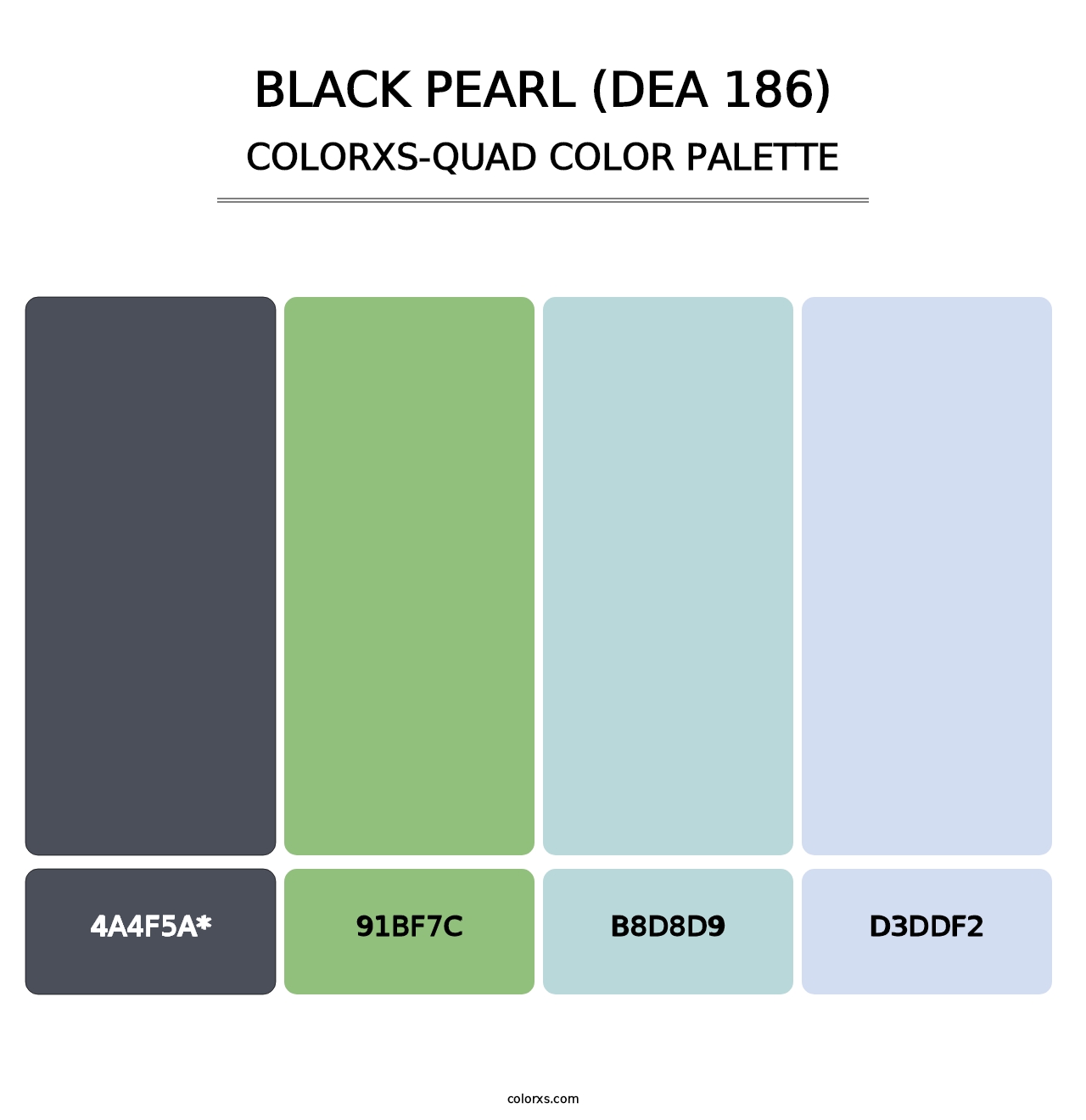 Black Pearl (DEA 186) - Colorxs Quad Palette