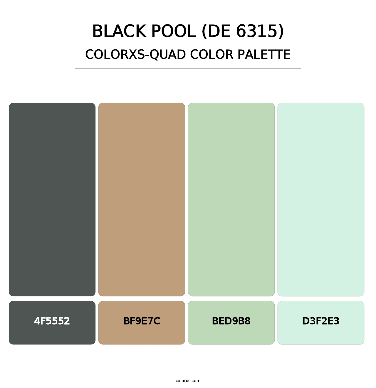 Black Pool (DE 6315) - Colorxs Quad Palette