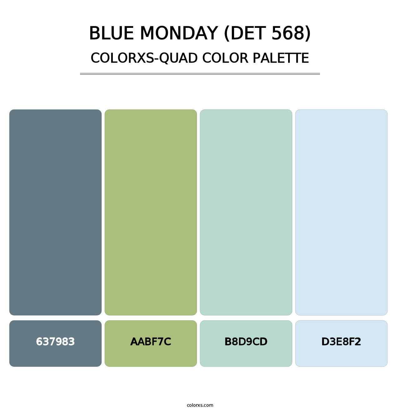 Blue Monday (DET 568) - Colorxs Quad Palette