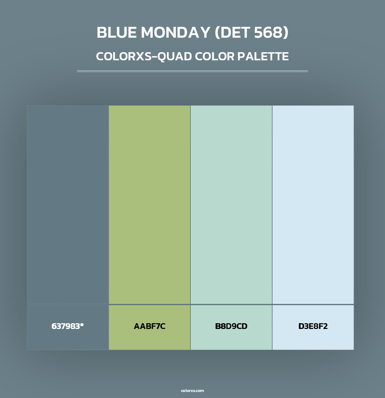 Blue Monday (DET 568) - Colorxs Quad Palette