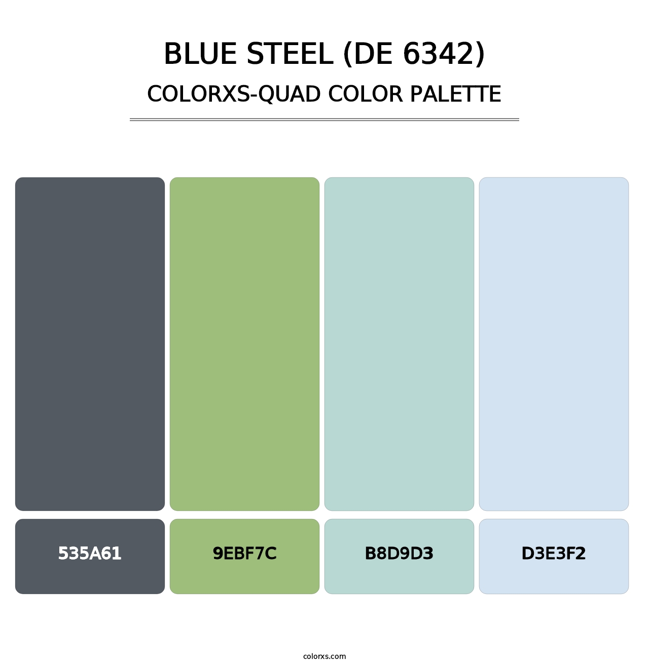 Blue Steel (DE 6342) - Colorxs Quad Palette