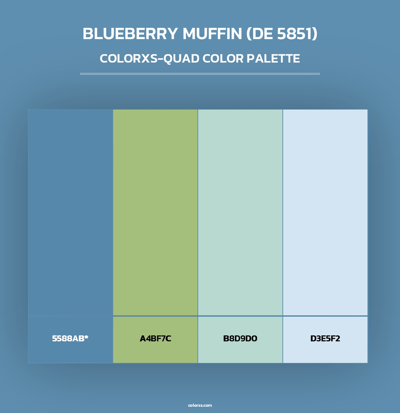 Blueberry Muffin (DE 5851) - Colorxs Quad Palette