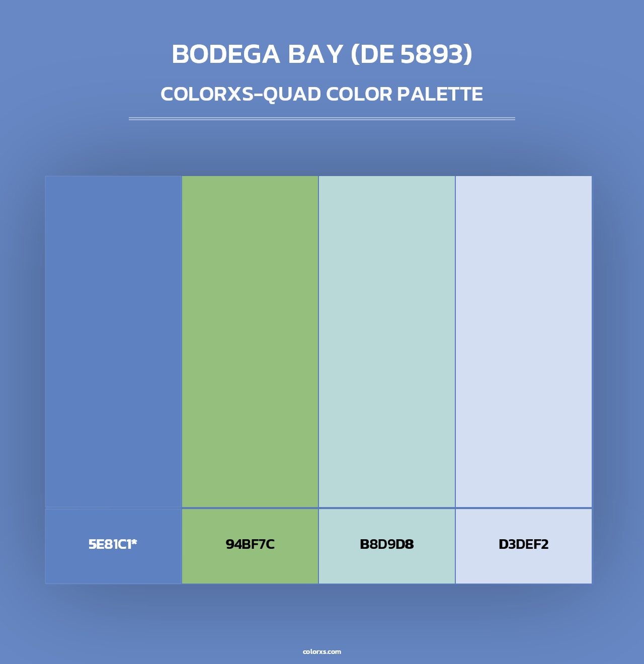 Bodega Bay (DE 5893) - Colorxs Quad Palette