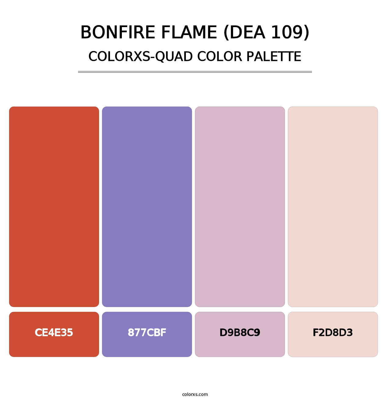 Bonfire Flame (DEA 109) - Colorxs Quad Palette