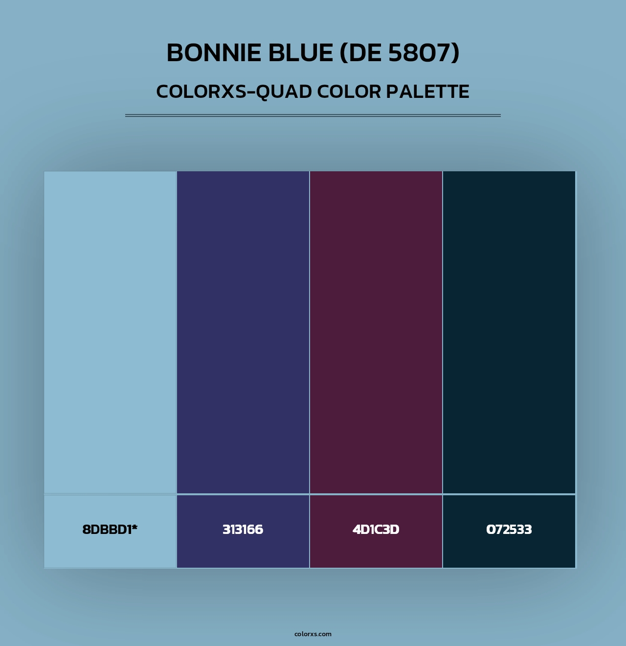 Bonnie Blue (DE 5807) - Colorxs Quad Palette