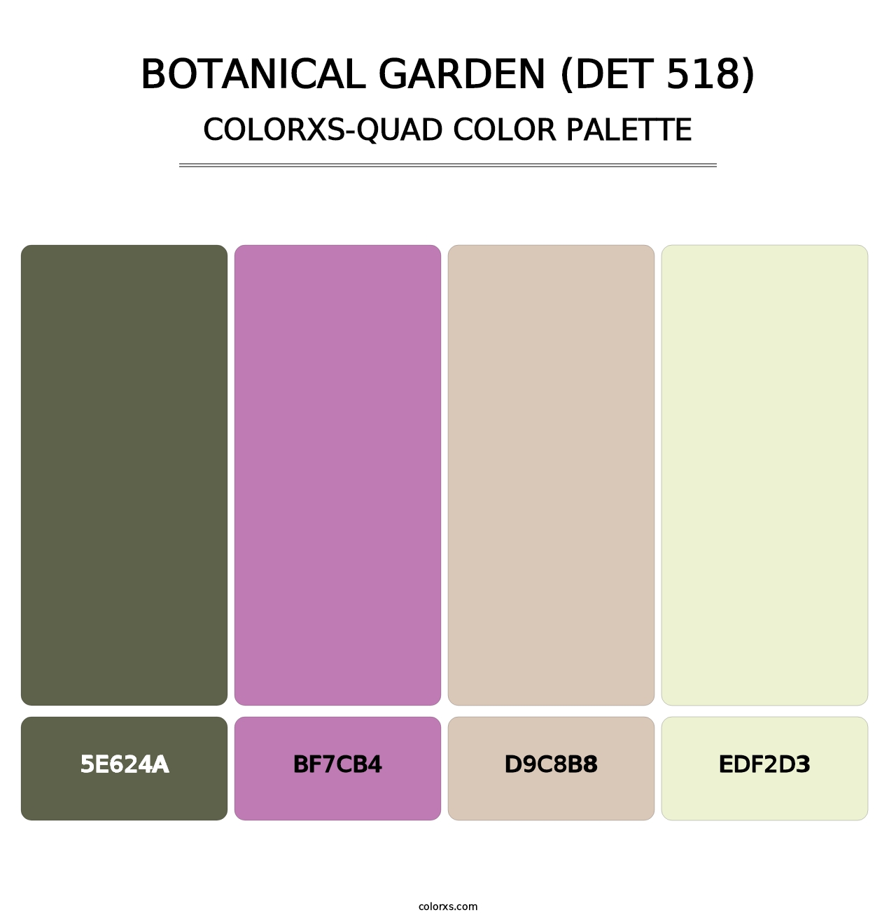 Botanical Garden (DET 518) - Colorxs Quad Palette