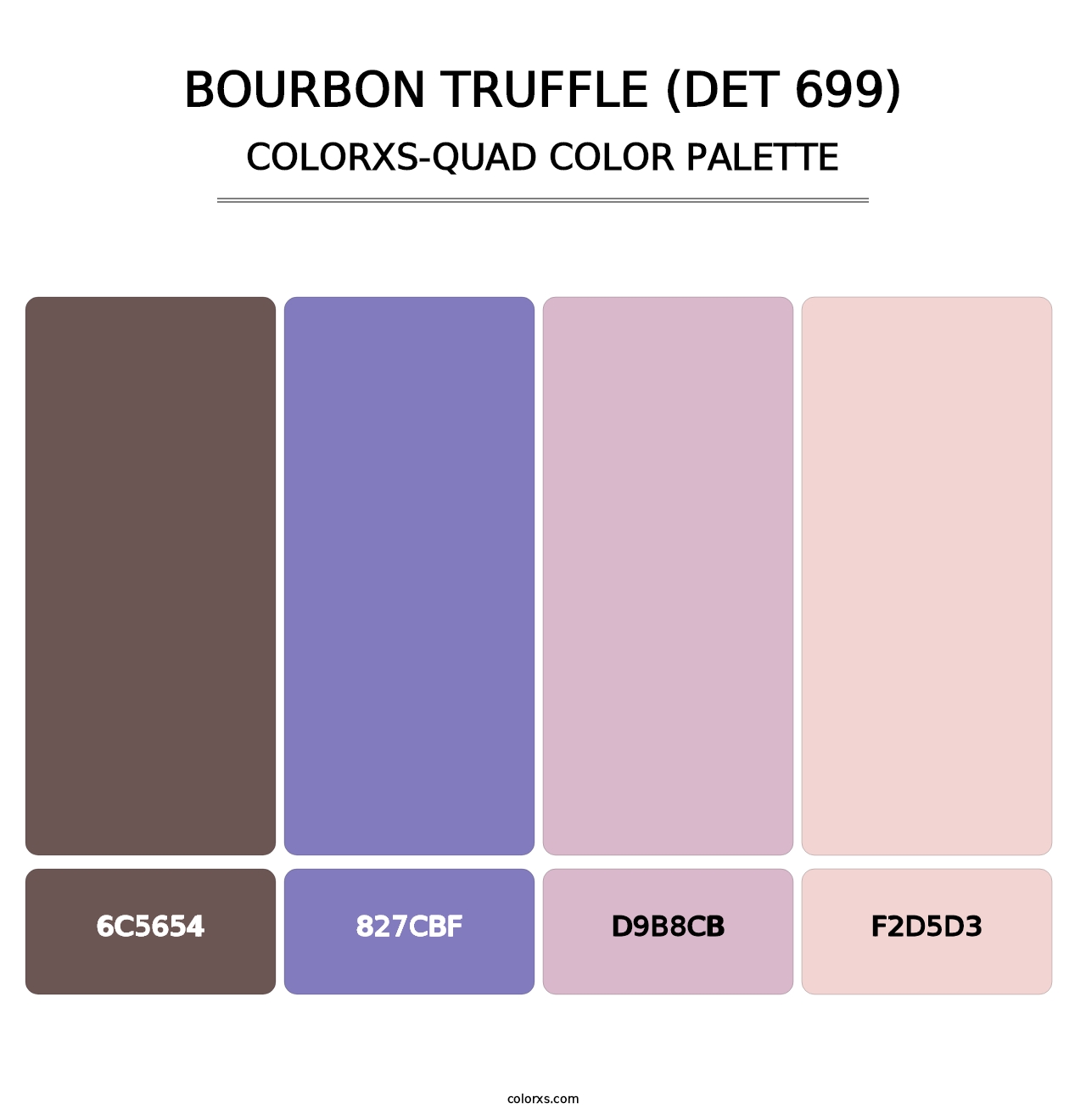 Bourbon Truffle (DET 699) - Colorxs Quad Palette