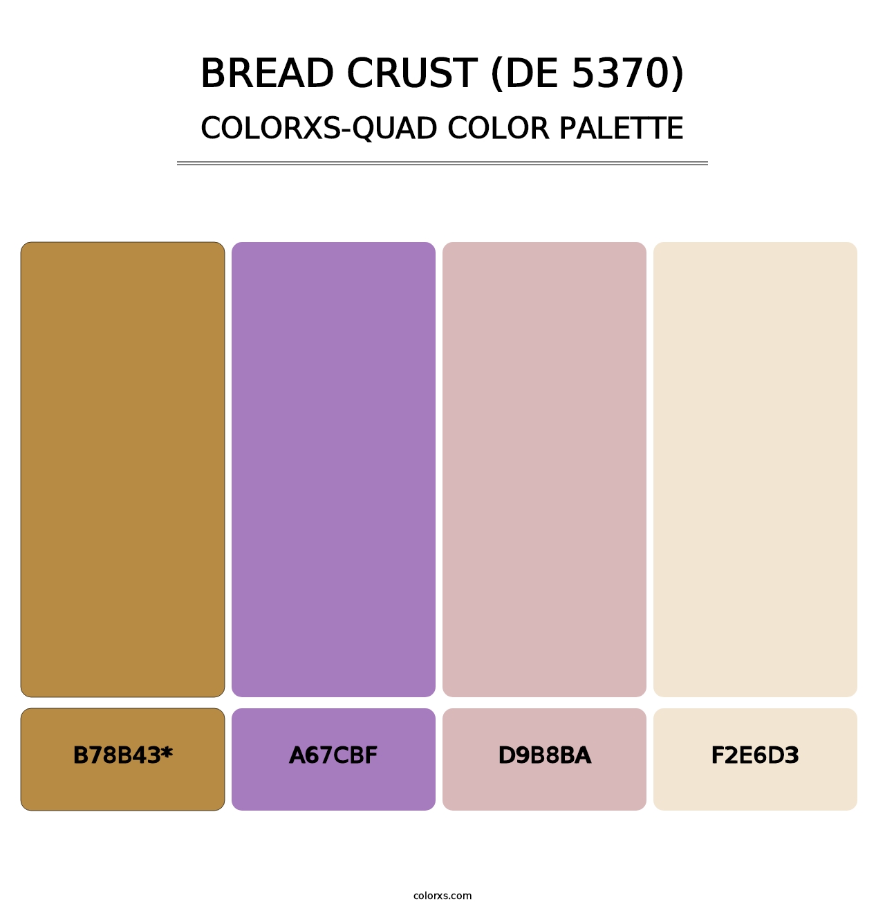 Bread Crust (DE 5370) - Colorxs Quad Palette