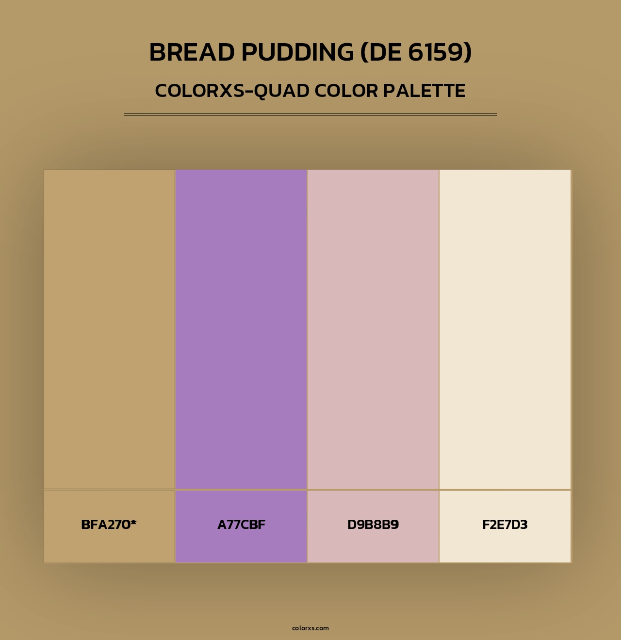 Bread Pudding (DE 6159) - Colorxs Quad Palette
