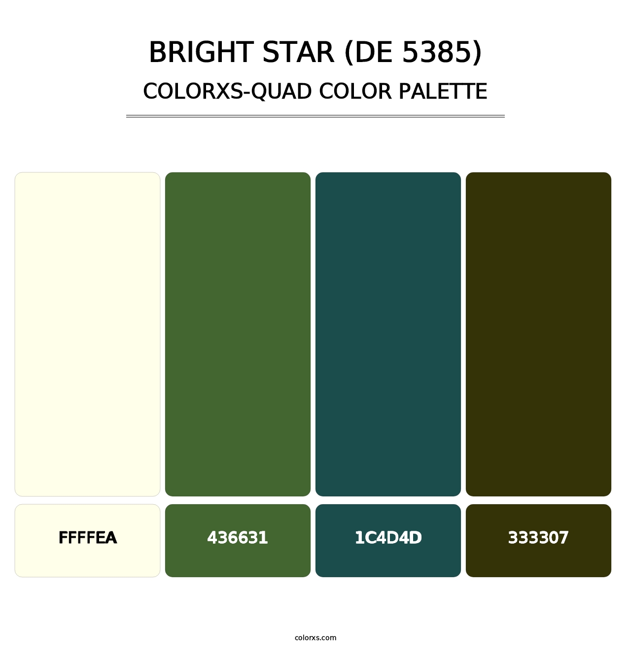 Bright Star (DE 5385) - Colorxs Quad Palette