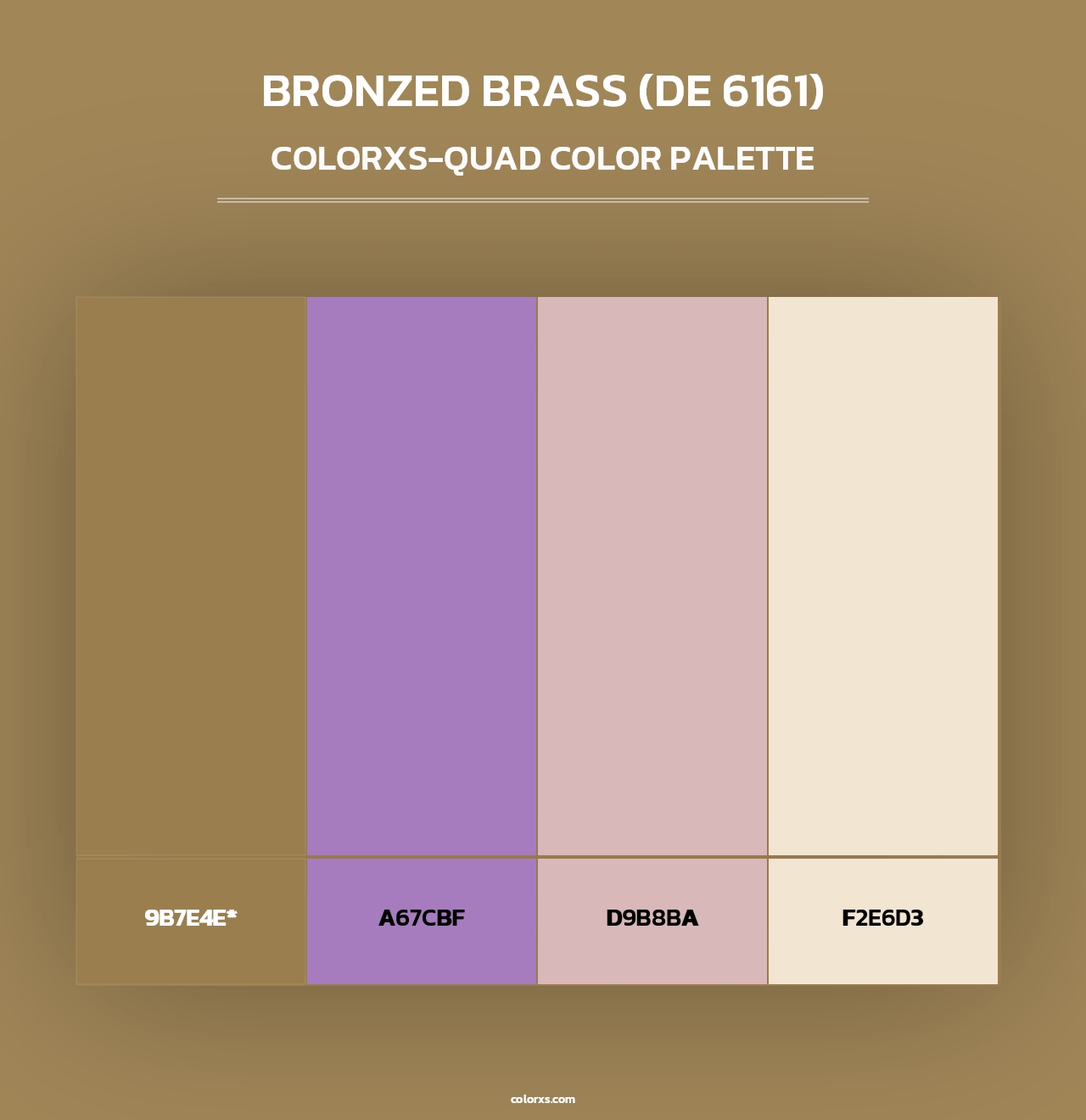 Bronzed Brass (DE 6161) - Colorxs Quad Palette