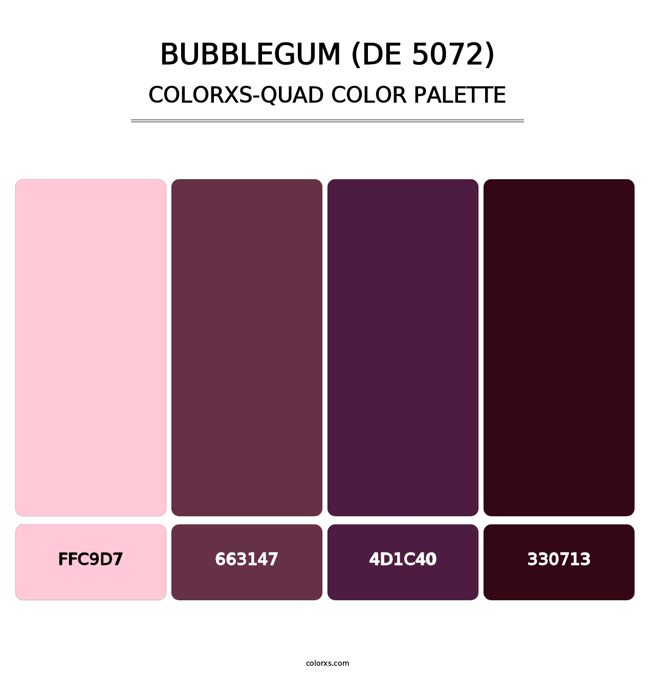 Bubblegum (DE 5072) - Colorxs Quad Palette