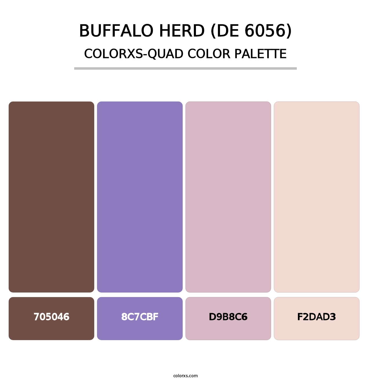 Buffalo Herd (DE 6056) - Colorxs Quad Palette
