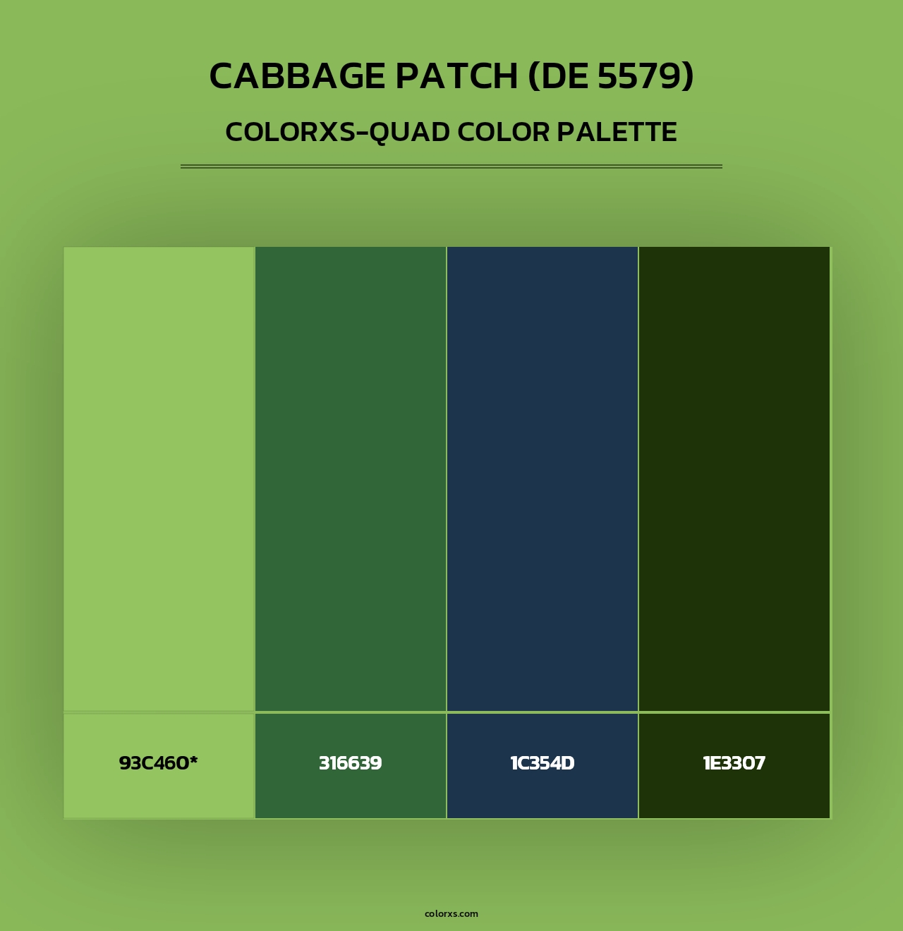 Cabbage Patch (DE 5579) - Colorxs Quad Palette