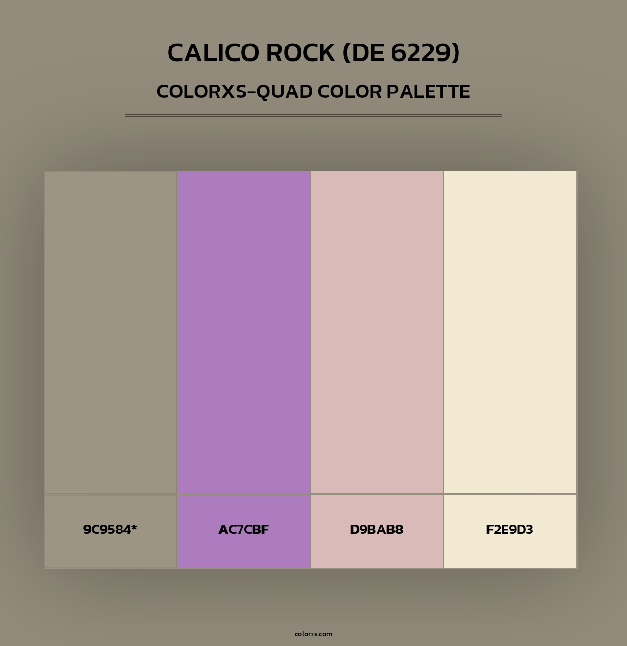 Calico Rock (DE 6229) - Colorxs Quad Palette